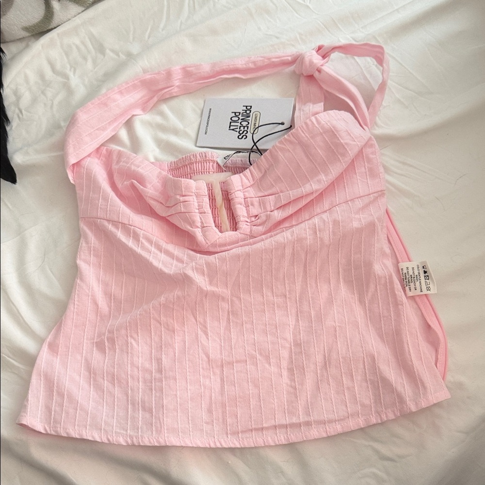 Princess Polly Light Pink halter Top